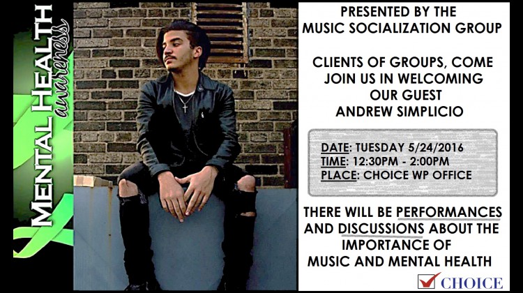Andrew Simplicio To Perform for CHOICE Music Group on May 24th